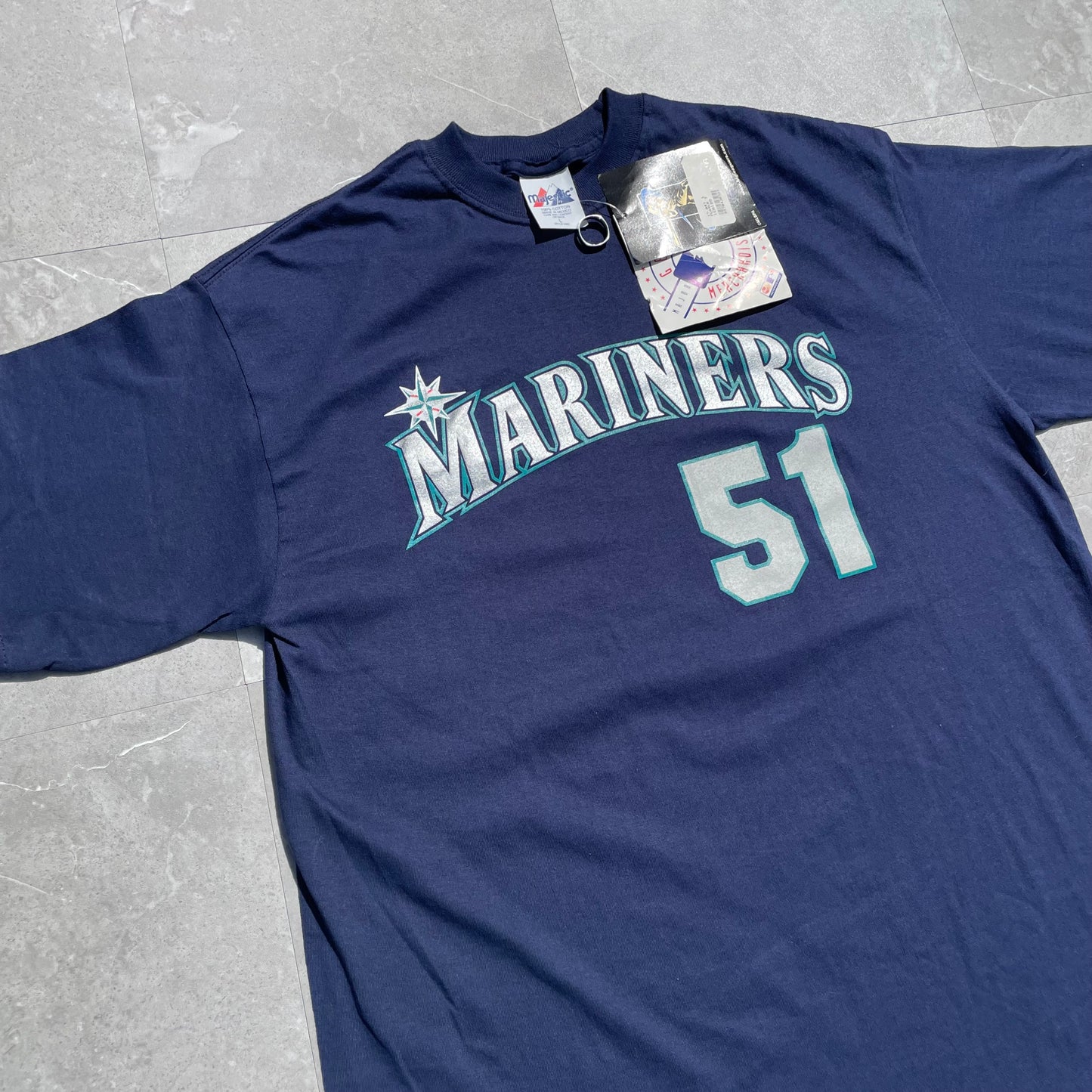 00s Deadstock Mariners Ichiro MLB Players T-Shirt