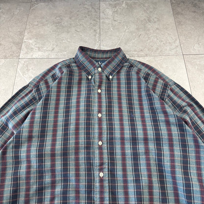 00s Ralph Lauren “Blaire” Striped-Checkered Button Down Shirt