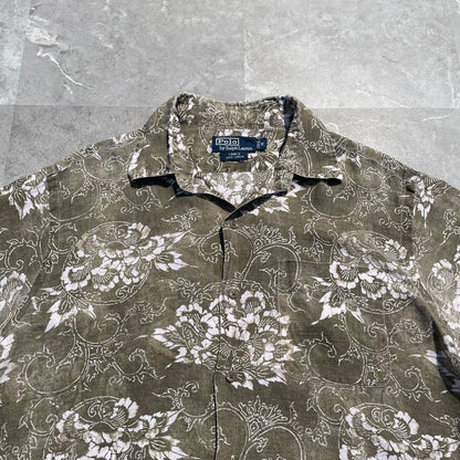 90s Ralph Lauren Lance Rare Paisley Linen Shirt (M)