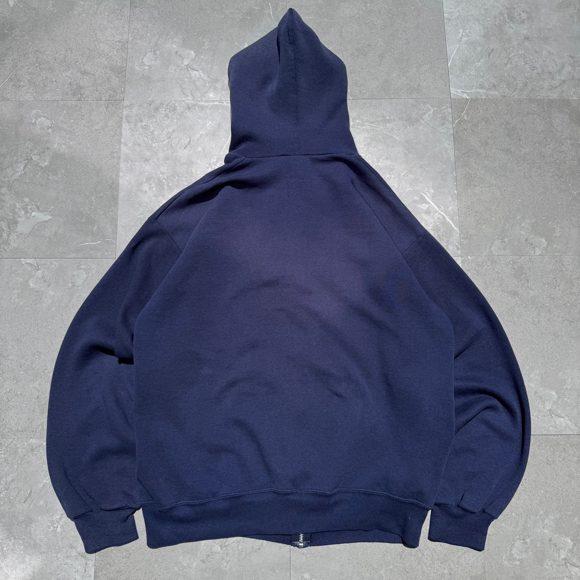 90s Lee Made in USA Navy/Purple Zip-Up Hoodie KiiChain Clothing