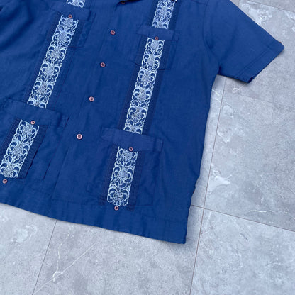 80-90s Romani Short Sleeve Cuban Shirt