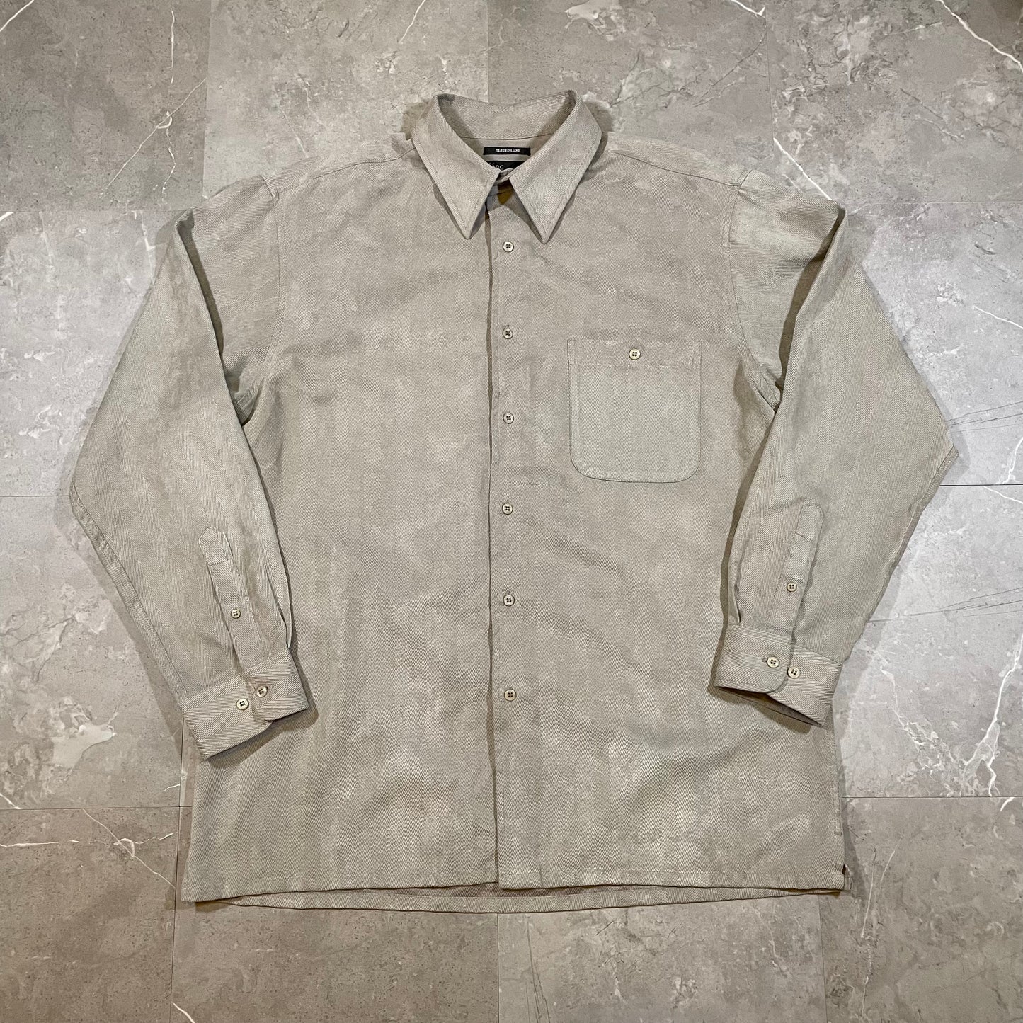 00s Marc Edwards Sueded Shirt