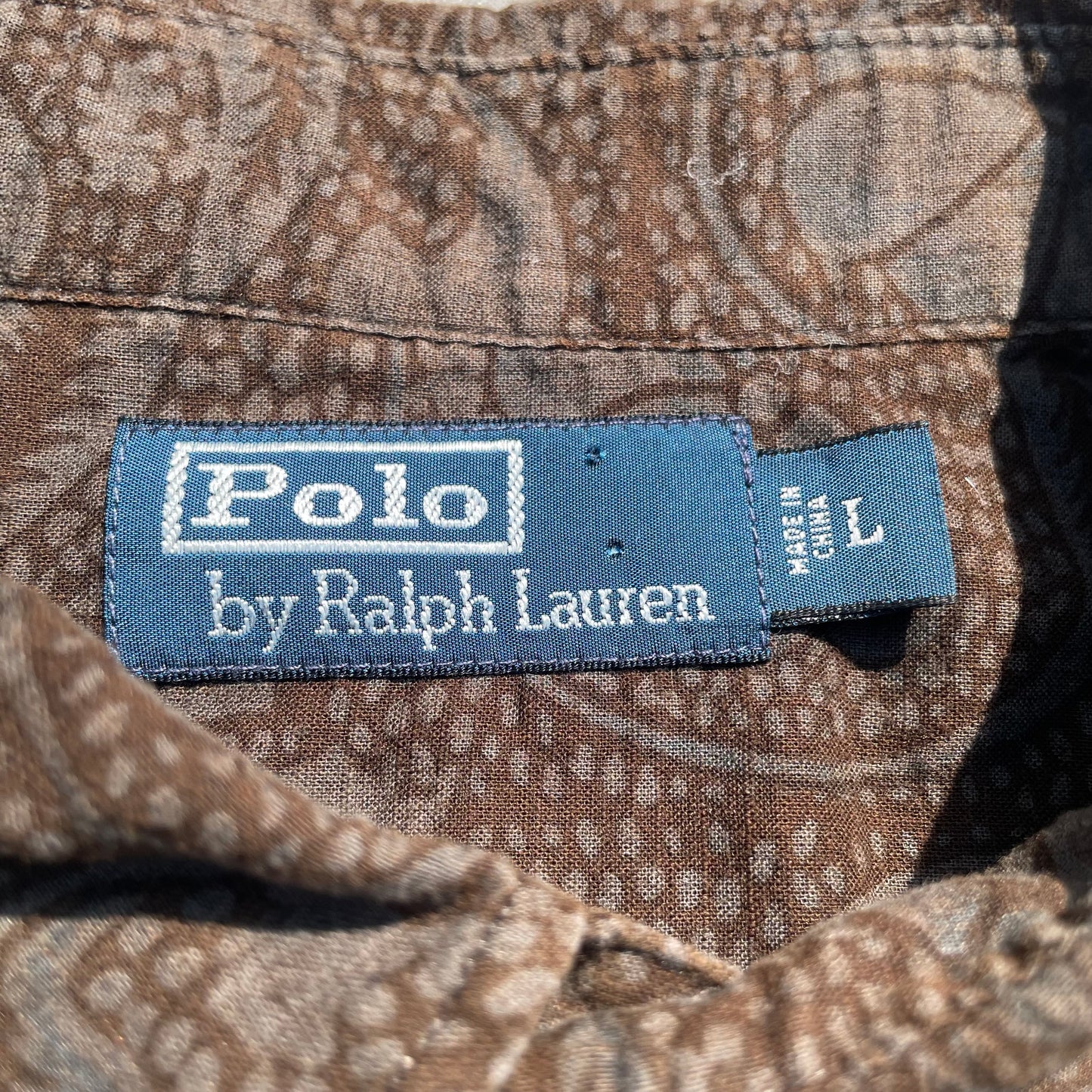 90s Ralph Lauren Military Style Paisley Shirt