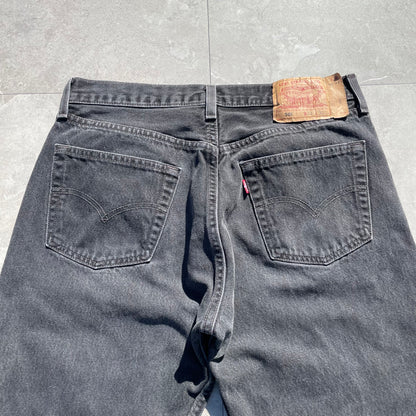 90s Levi's 501 Made in USA Black Denim 34x30