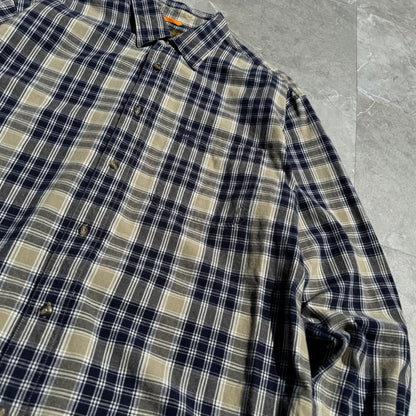 90s Timberland Faded Checkered Long Sleeve Shirt KiiChain Clothing