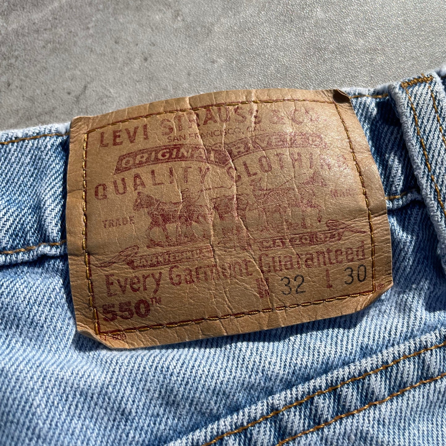 90s Levi's 550 Made in USA Denim 32x30