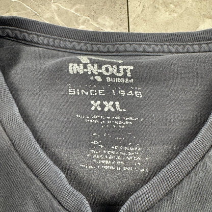 00s In-N-Out Burger 70th Anniversary Faded Black Graphic T-Shirt