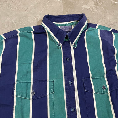 80-90s Wrangler X-Long Tails Striped Western Shirt