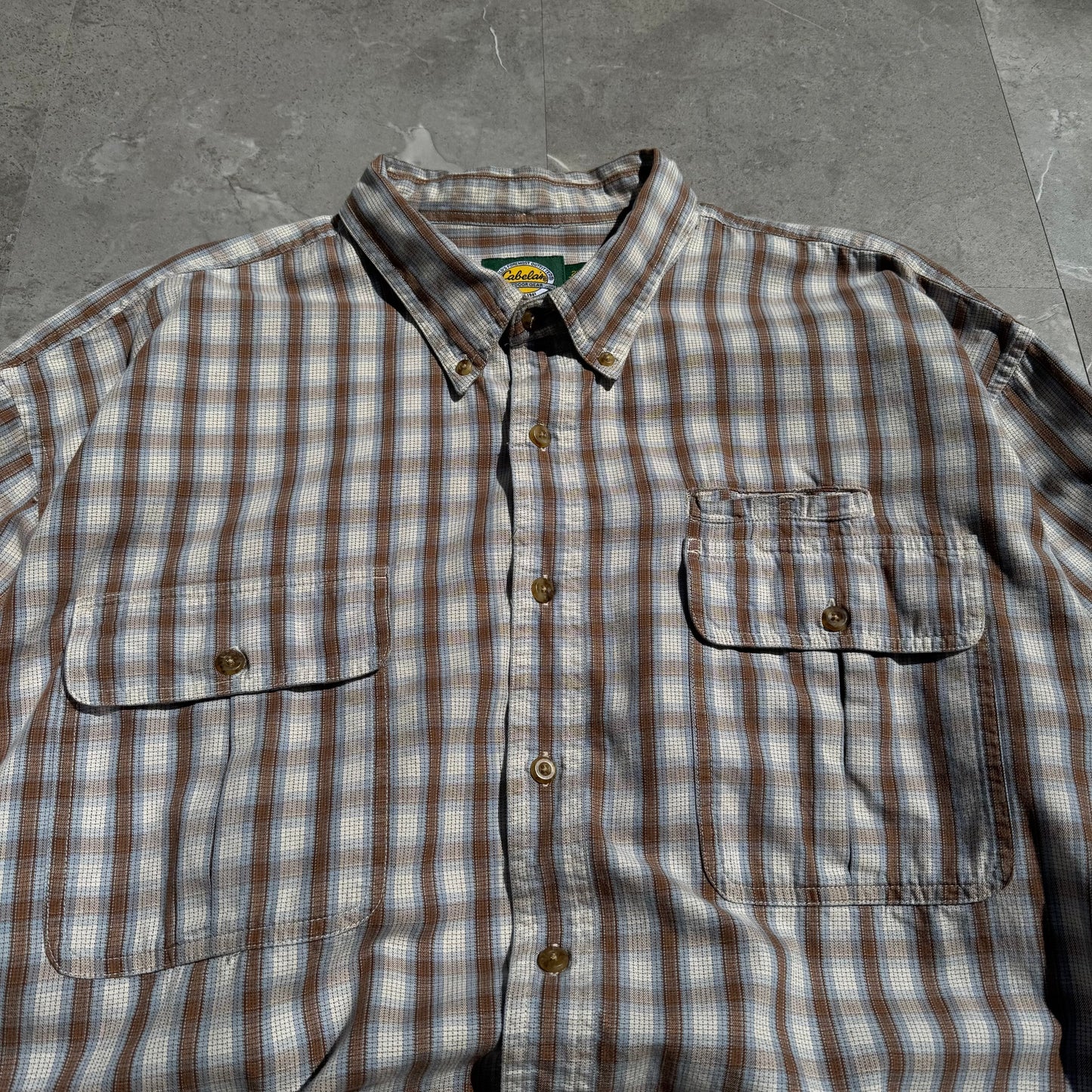 90s Cabela's Checkered Multi-Pocket Button Down Shirt KiiChain Clothing
