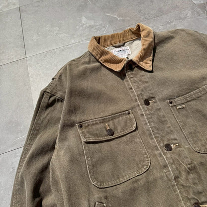 80s-90s Polo Ralph Lauren Corduroy Collar Canvas Trucker Jacket