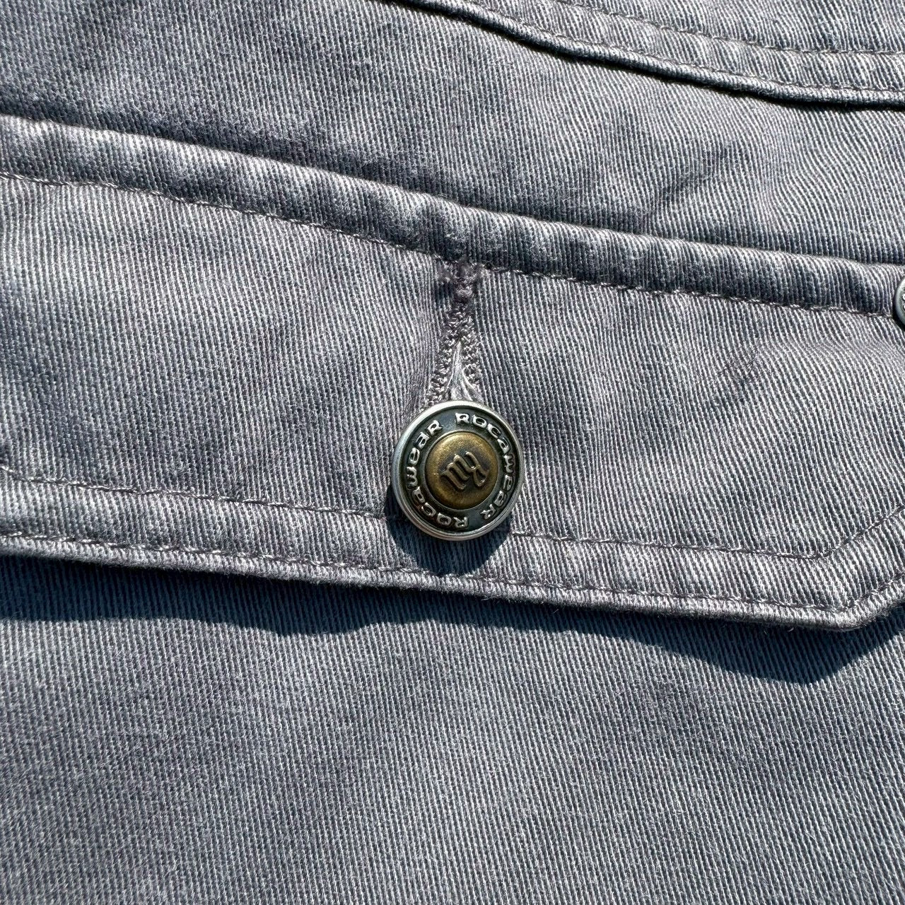 90s-00s RocaWear Gray Dual Pocket Jacket