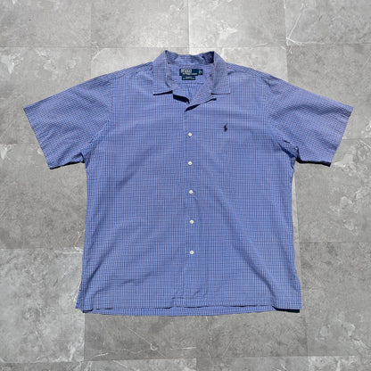 90s Ralph Lauren Caldwell Blue Checkered Shirt