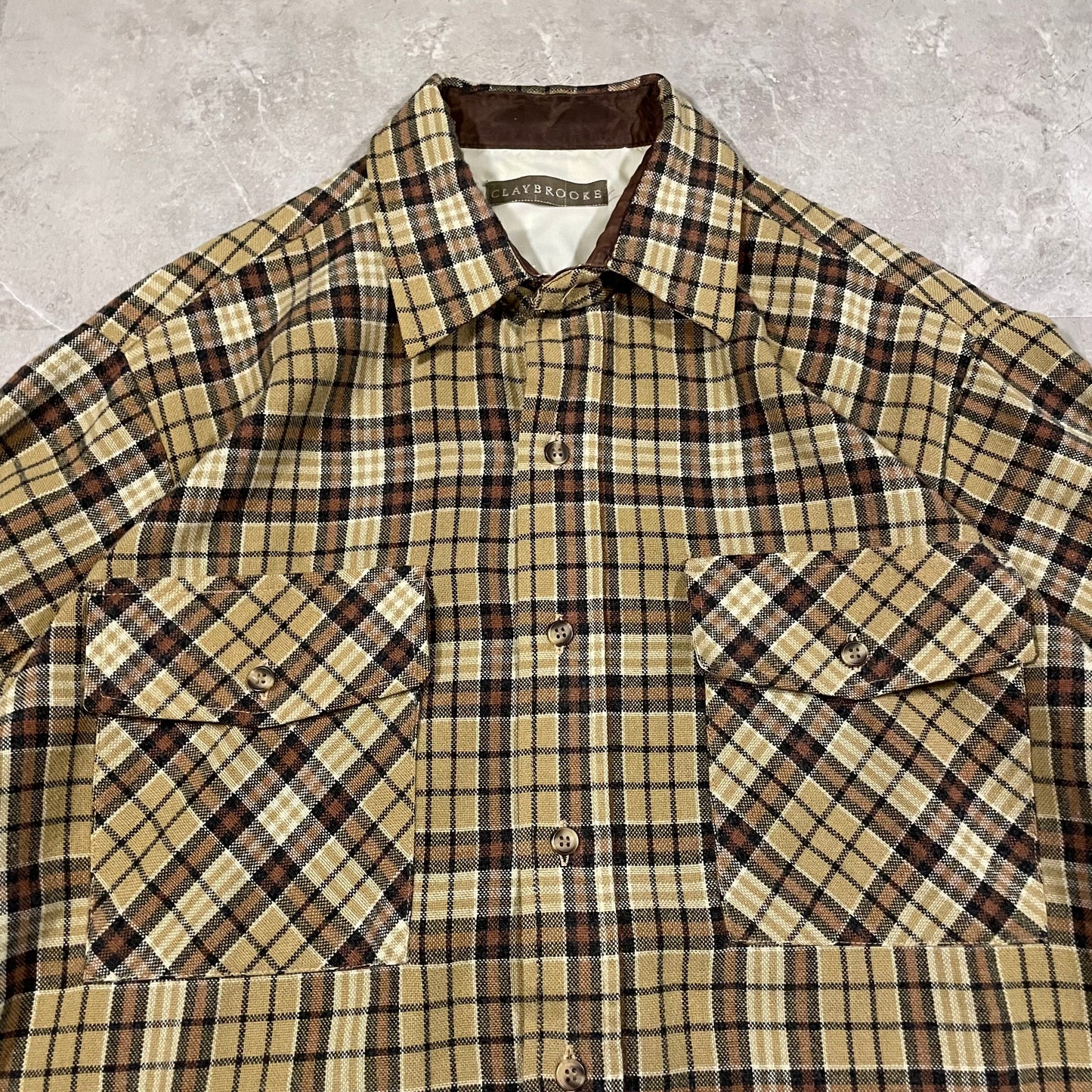 80s-90s Claybrooke Plaid Flannels Shirt