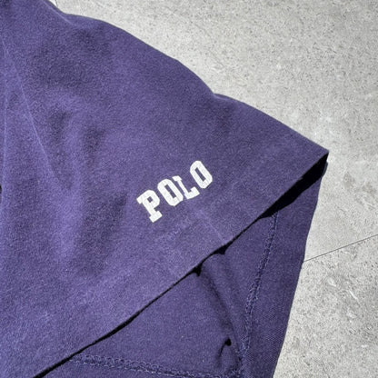 80s-90s Ralph Lauren Navy/Purple Made in USA Pocket Tee KiiChain Clothing