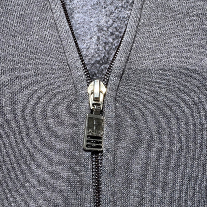 90s Russell Athletic Faded Gray Zip-Up Hoodie KiiChain Clothing