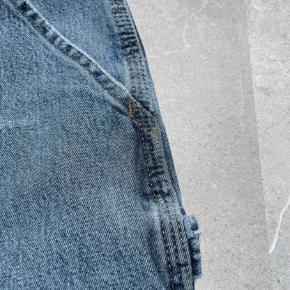 90s Carhartt Repaired Double-Knee Denim Work Pants 36x30