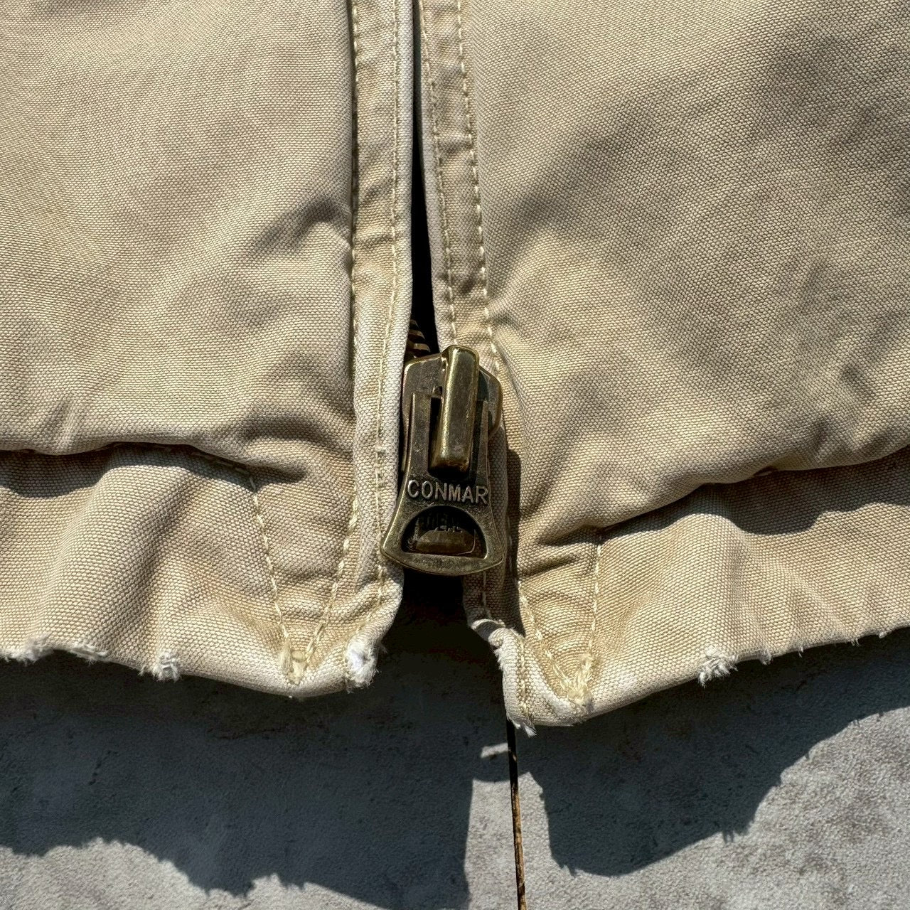 90s-00s Ralph Lauren Beige Flannel Lined Action Pleats Swing Top Jacket