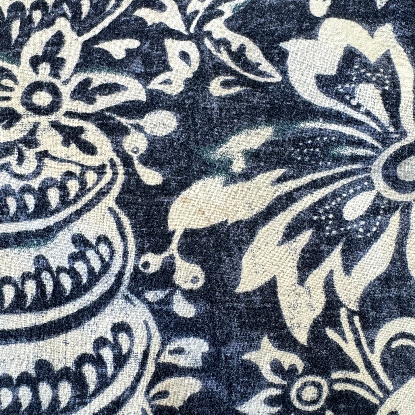 00s Polo by Ralph Lauren Bonnard Navy / Black Paisley Open Collar Shirt