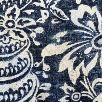 00s Polo by Ralph Lauren Bonnard Navy / Black Paisley Open Collar Shirt