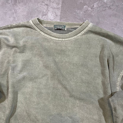 90s McIntosh & Seymour Made in USA Washed Olive Sweater