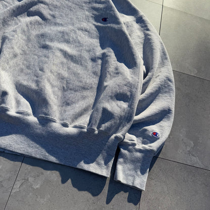 90s Champion Reverse Weave Gray Logo Sweatshirt