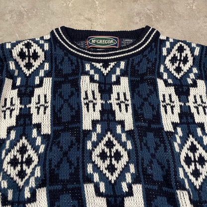 90s McGregor Acrylic Design Knitted Sweater