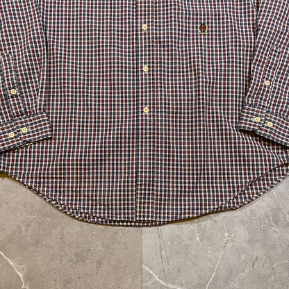 90s Tommy Hilfiger Checkered Button Down Shirt