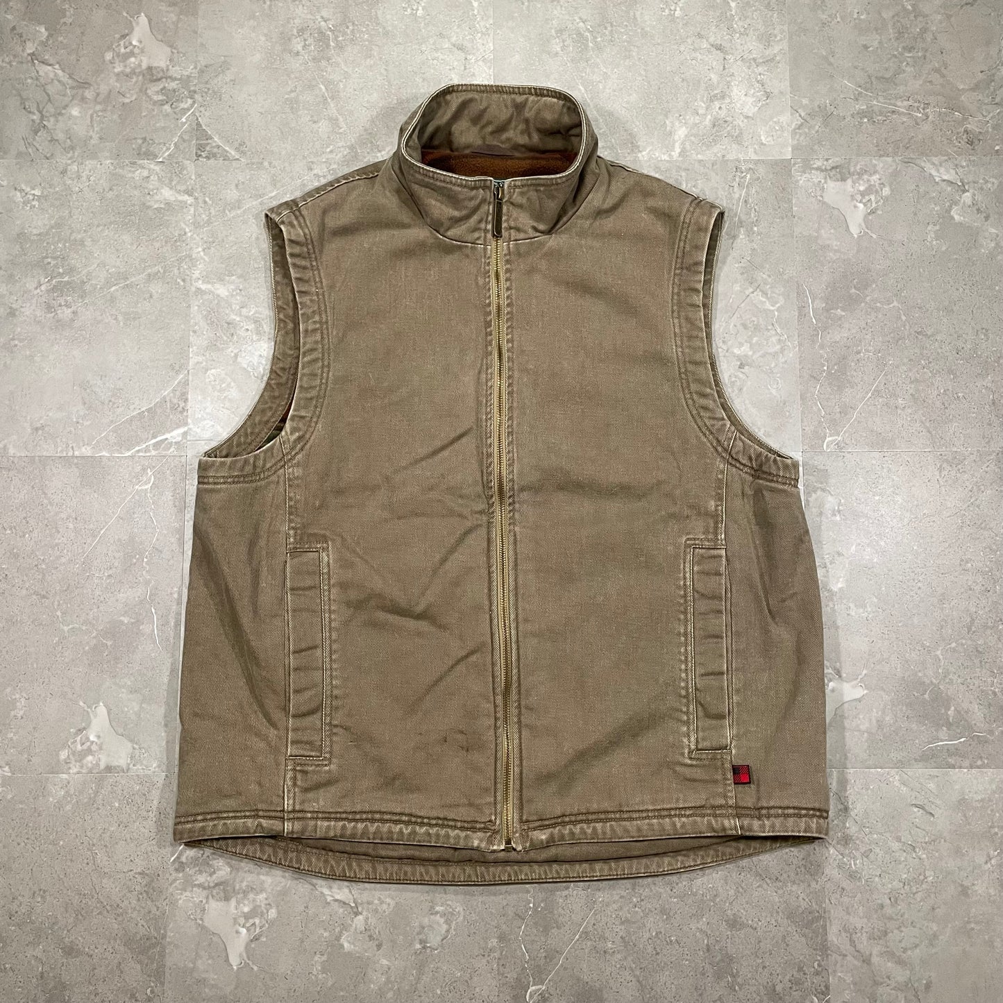 00s Woolrich Fleece Lined Duck Vest