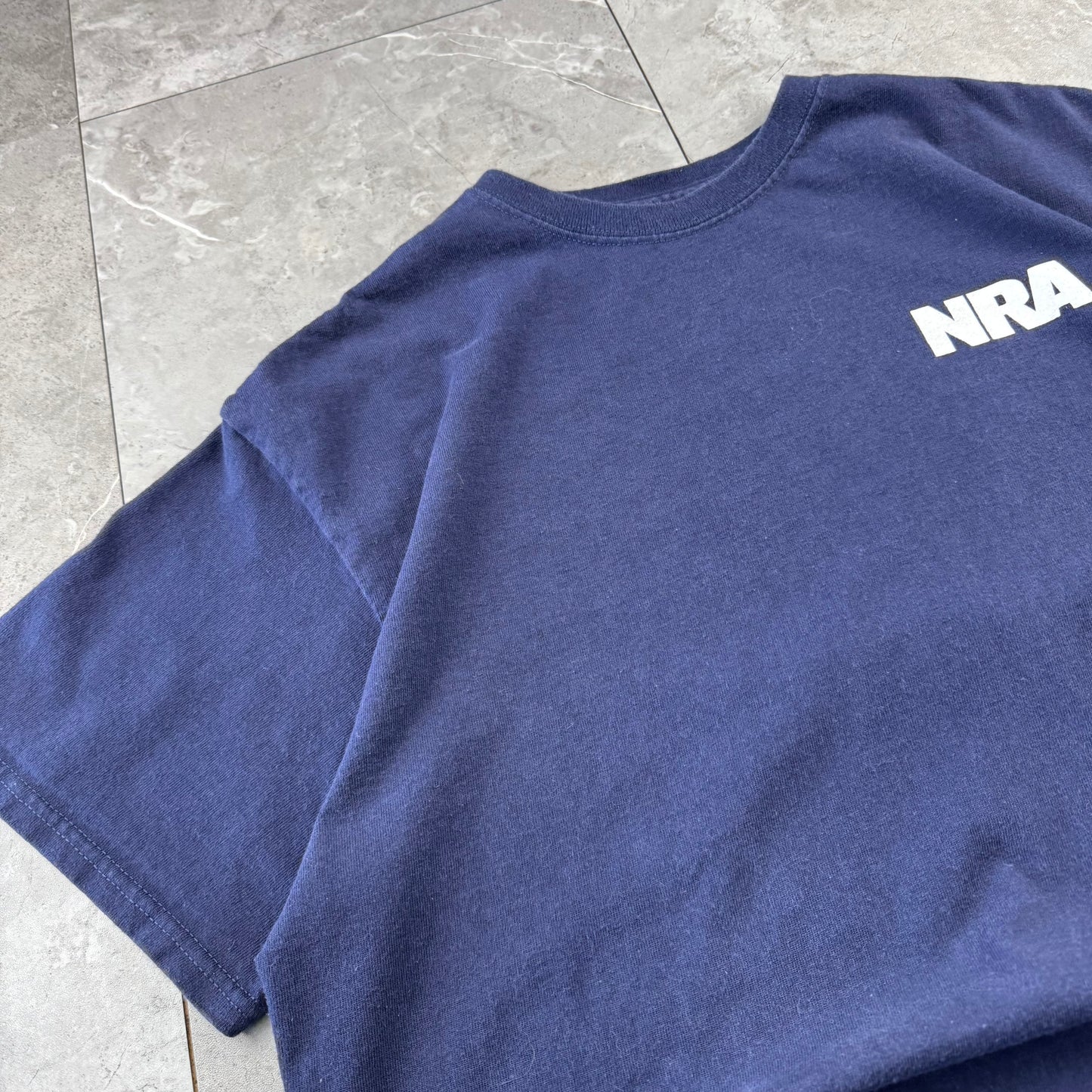 00s Unknown NRA National Rifle Association Navy T-Shirt