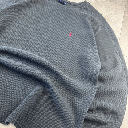 00s Polo Ralph Lauren Black Long Sleeve Thermal