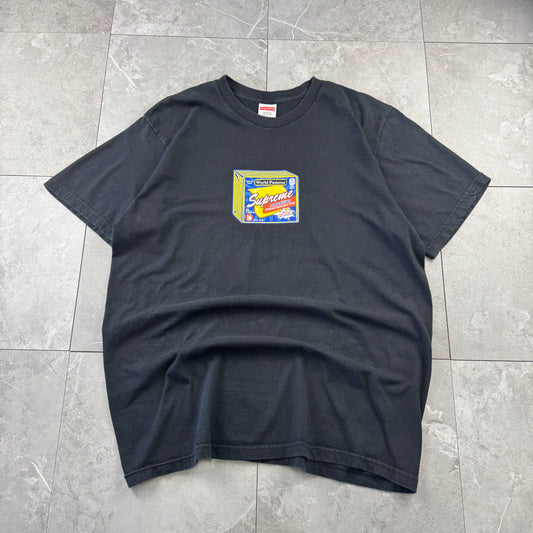 00s~ Supreme Block Cheese Made in USA Graphic T-Shirt