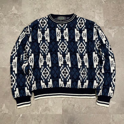 90s McGregor Acrylic Design Knitted Sweater