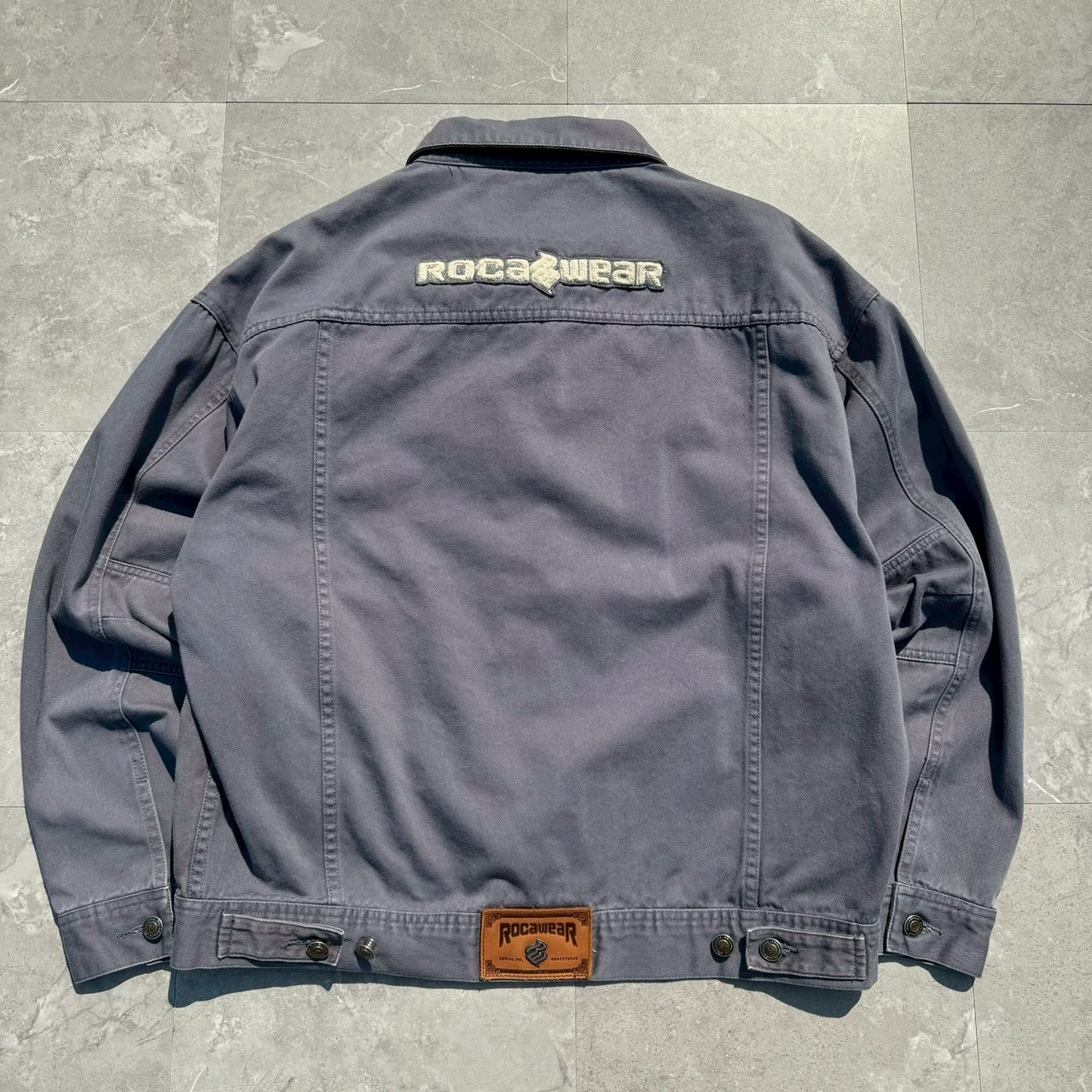 90s-00s RocaWear Gray Dual Pocket Jacket
