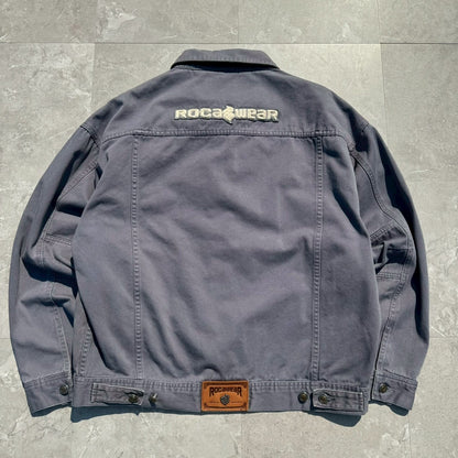 90s-00s RocaWear Gray Dual Pocket Jacket