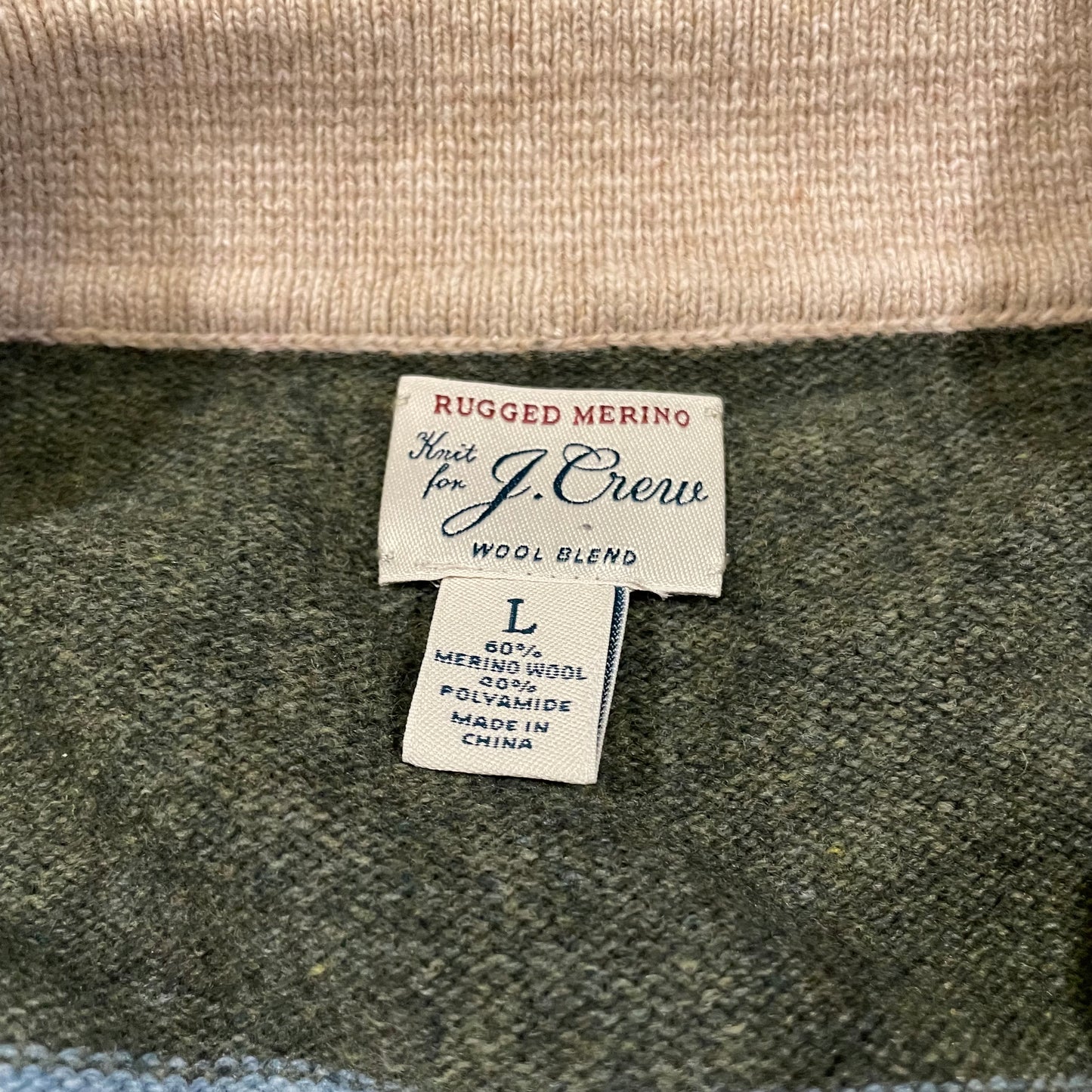 00s J.Crew Merino Wool Polo Sweater