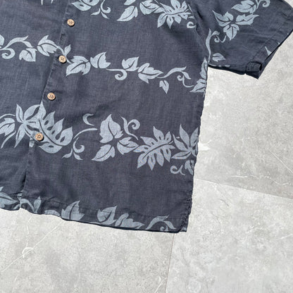 90s Tommy Bahama Linen Hawaiian Shirt