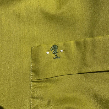 60s Grant-Crest Poly-Cotton Open Collar Long Sleeve Shirt KiiChain Clothing