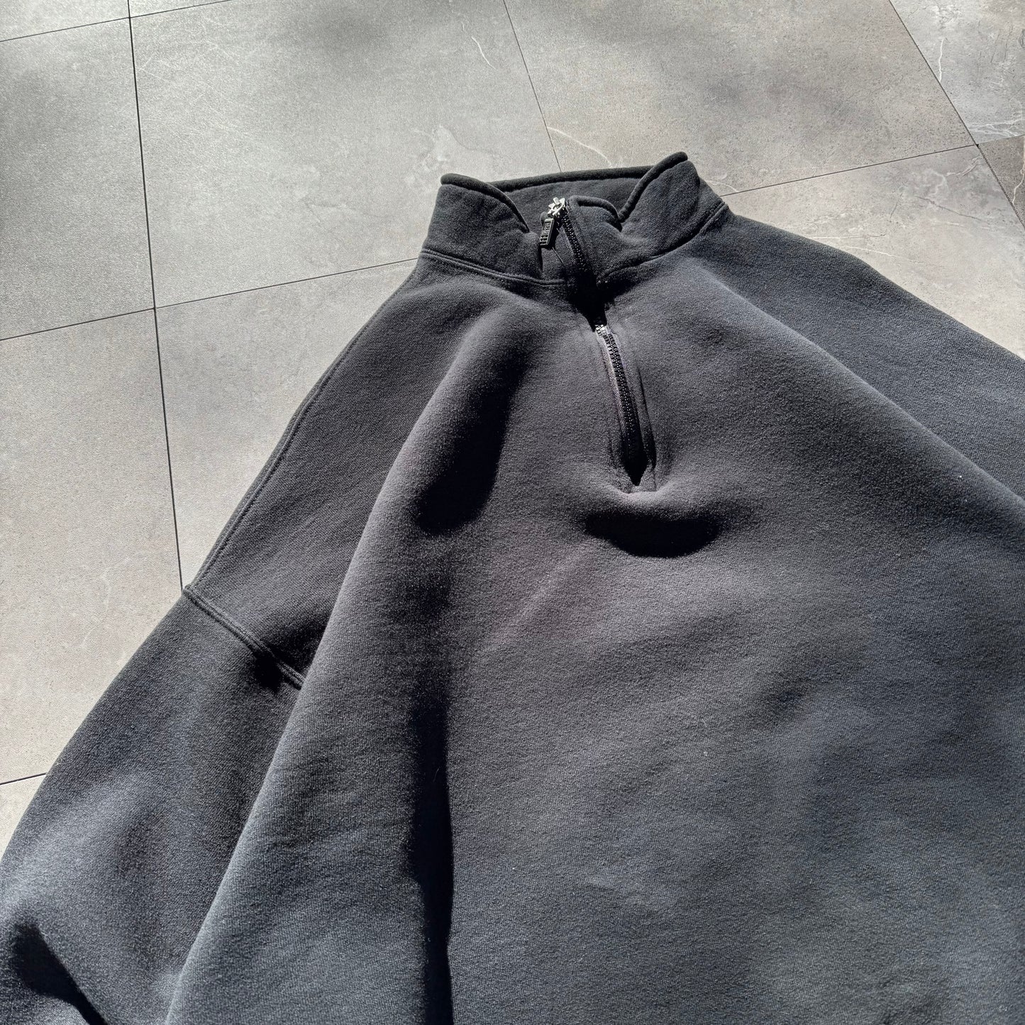 Russell Athletic Black Quarter Zip Sweatshirt