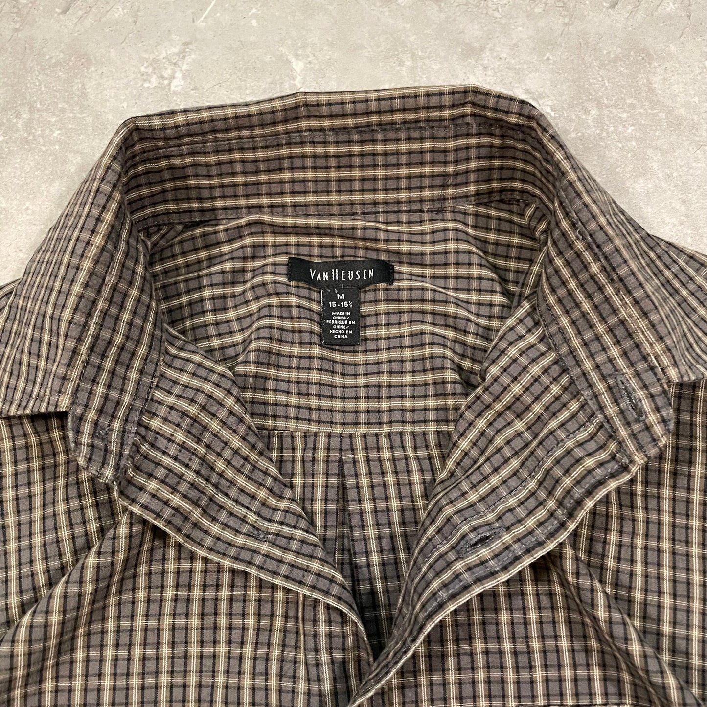 00s Van Heusen Checkered Shirt