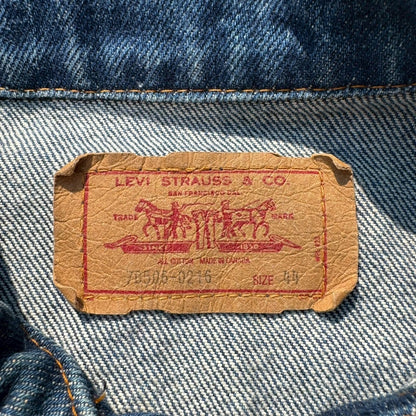 80s Levi’s 70506 Type III Made in Canada Dark Blue Denim Jacket