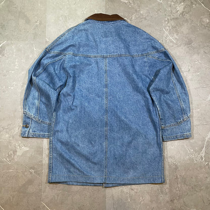 90s Women's Sunbelt Sportswear Denim Coverall Jacket