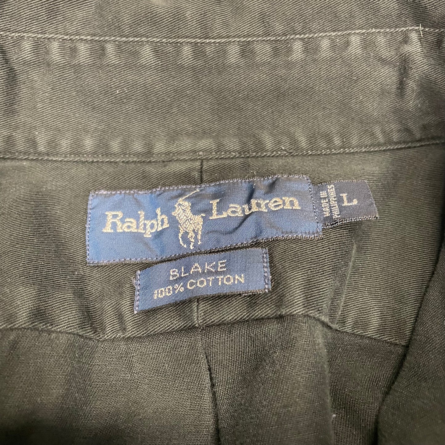 90s Ralph Lauren Blake Black Shirt