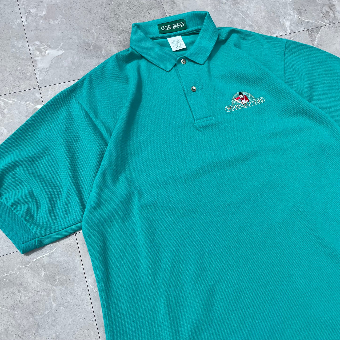 90s Outer Banks Woodcrafers Made in USA Polo Shirt