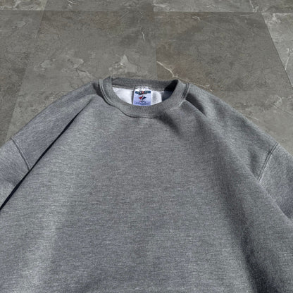 90s-00s Jerzees Gray Crewneck Sweatshirt KiiChain Clothing