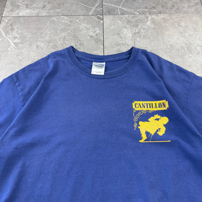 90s-00s Gildan La Guenze Cantillon C’est Bon Blue Graphic T-Shirt