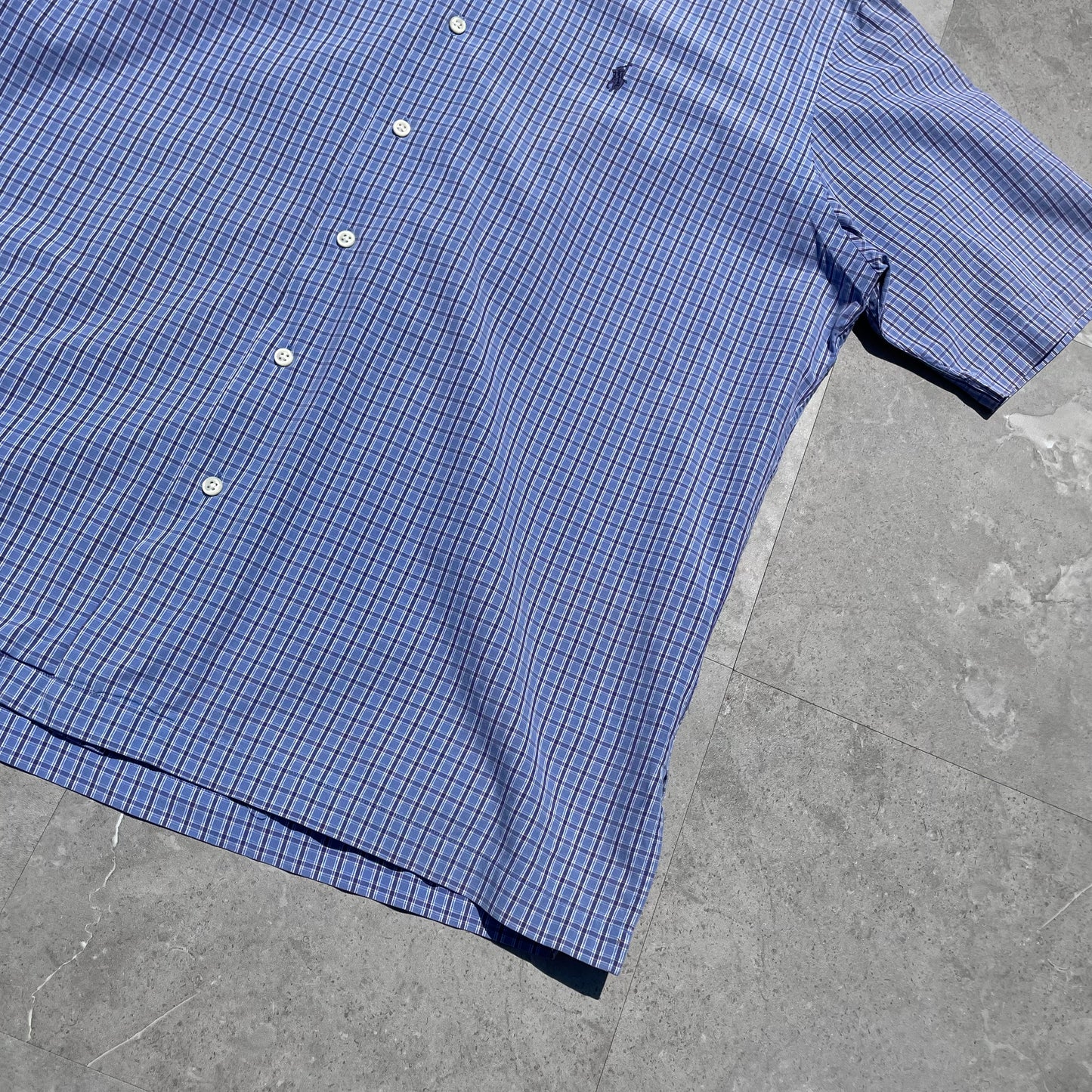 90s Ralph Lauren Caldwell Blue Checkered Shirt