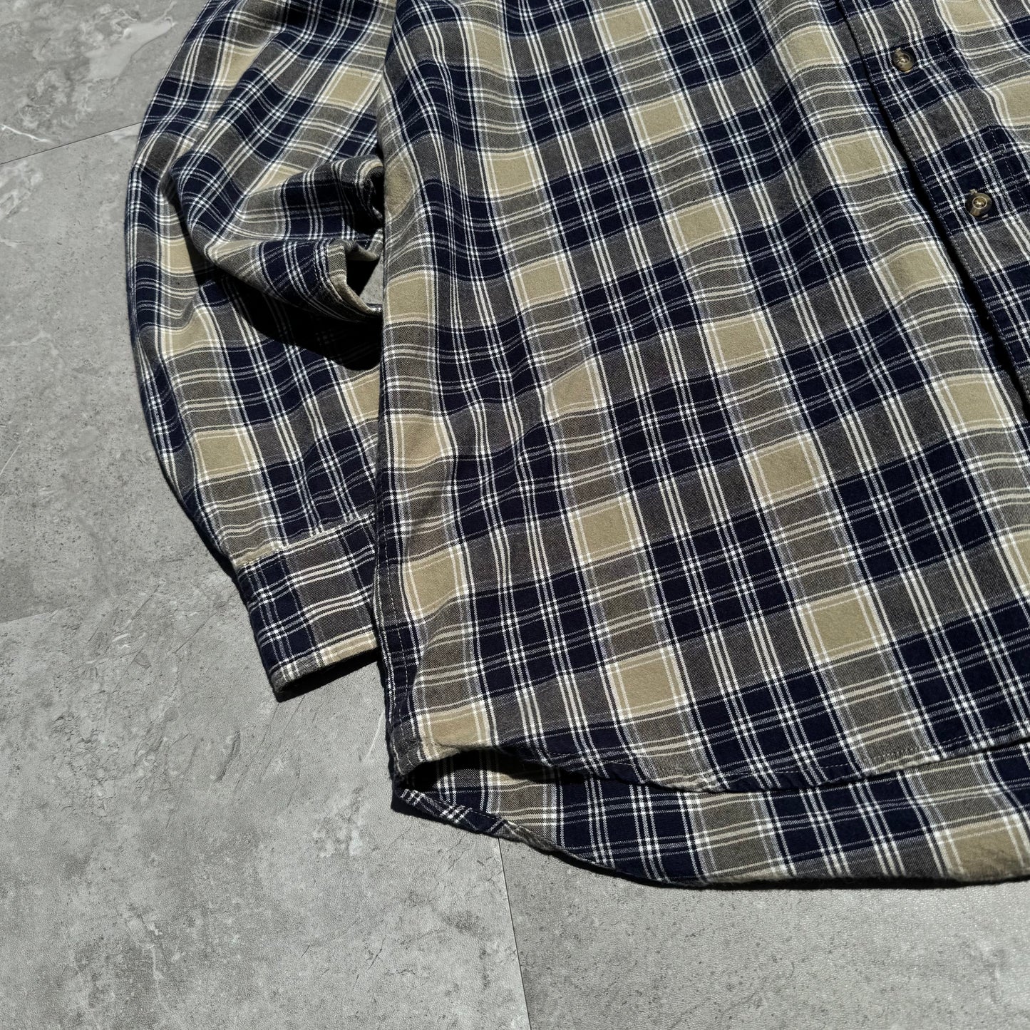 90s Timberland Faded Checkered Long Sleeve Shirt KiiChain Clothing