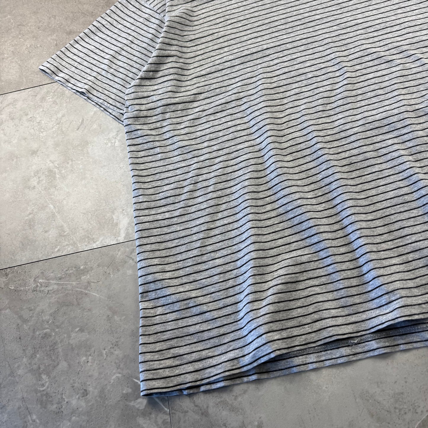 90s Ralph Lauren Gray Border Single Stitch T-Shirt