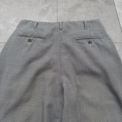 80s-90s Polo by Ralph Lauren Made in USA Houndstooth Pleated Slacks