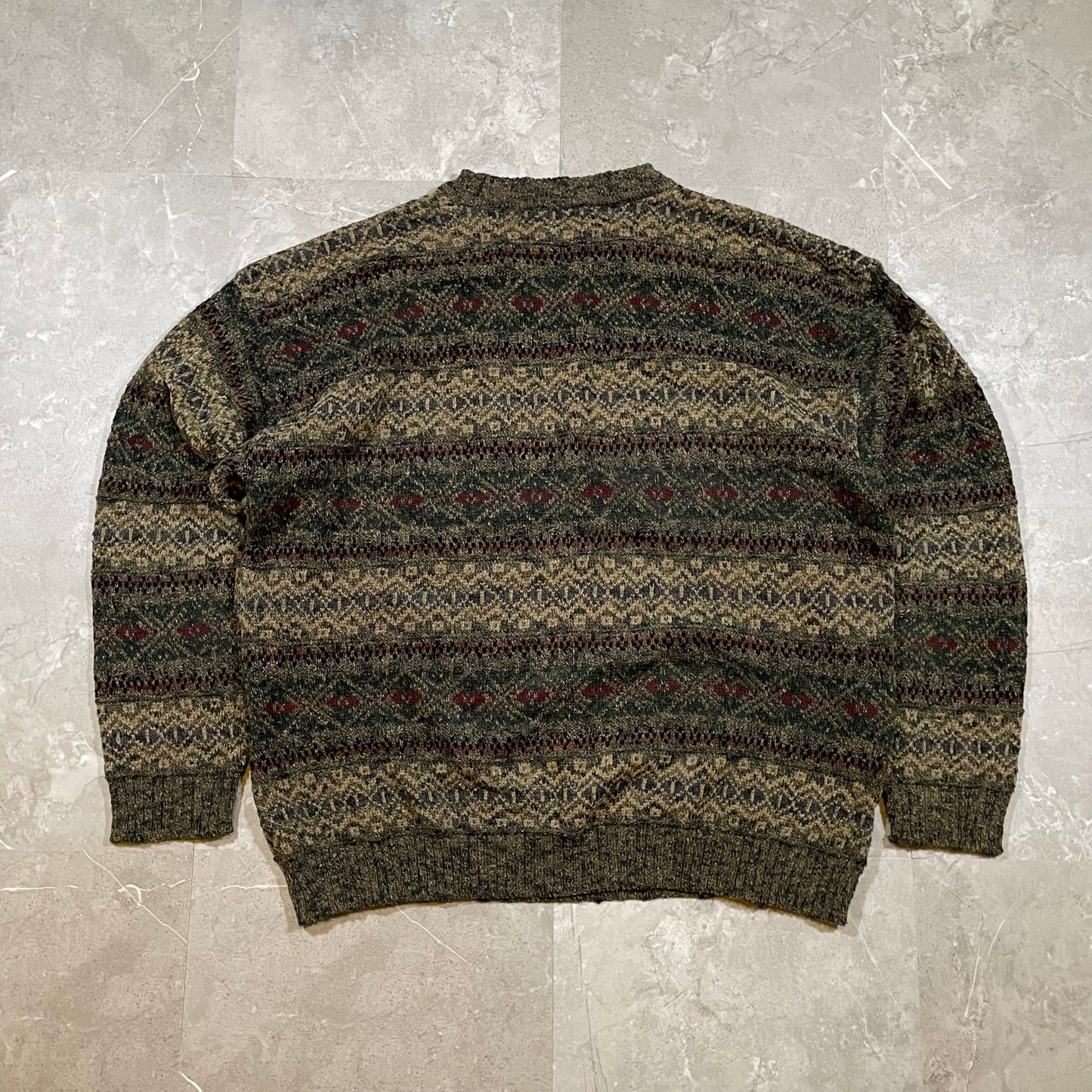 90s Dockers’ Olive Design Knitted Sweater